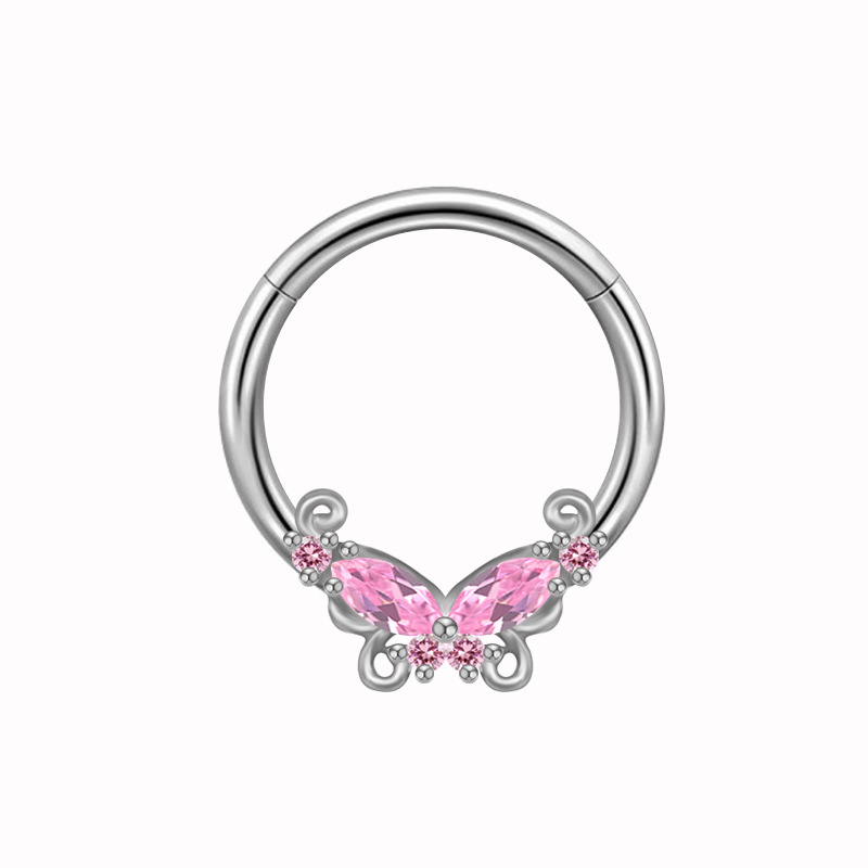 Picture of Gaibei European and American cross-border devil nipple nail heart Sun bow zircon body piercing jewelry niche personality nipple ring