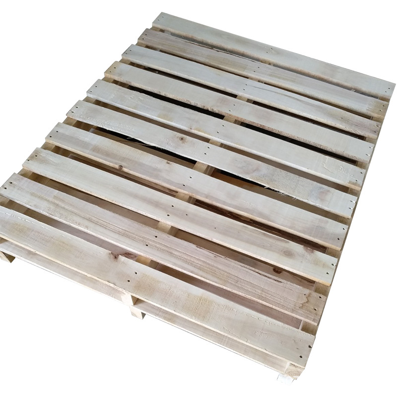 Picture of Source Manufacturer's Fumigation-Free Sichuan-Shaped Wooden Pallets, Four-Sided Forklift Entry, Logistics Turnover Transport Pallets, Environmentally Friendly Solid Wood