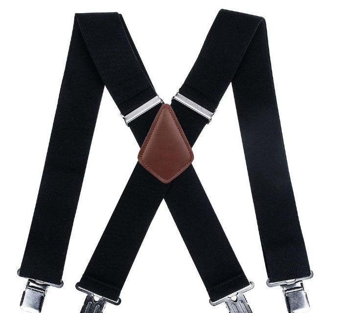 Picture of Cross mirror e-commerce men's strap clip widened 5.0cm suspenders adult men's work strap clip men's strap