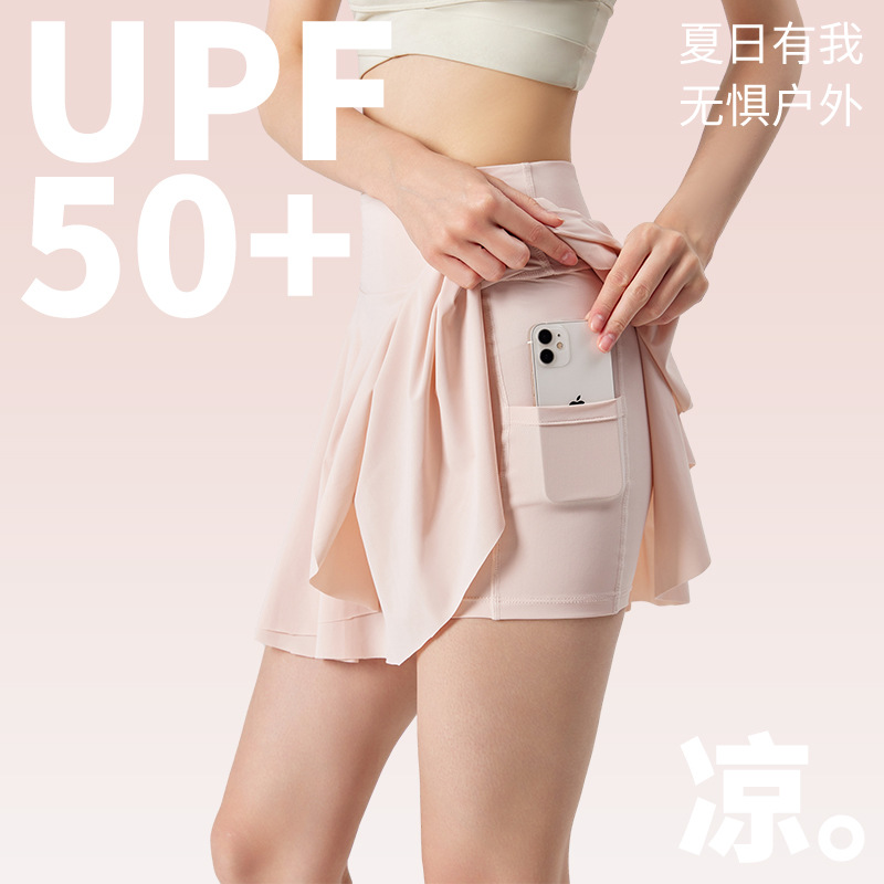 Picture of Cross-border Sports Golf Skirt Women's Quick-dry Sports Skirt High Waist Tennis Pleated Short Skirt Yoga Wear