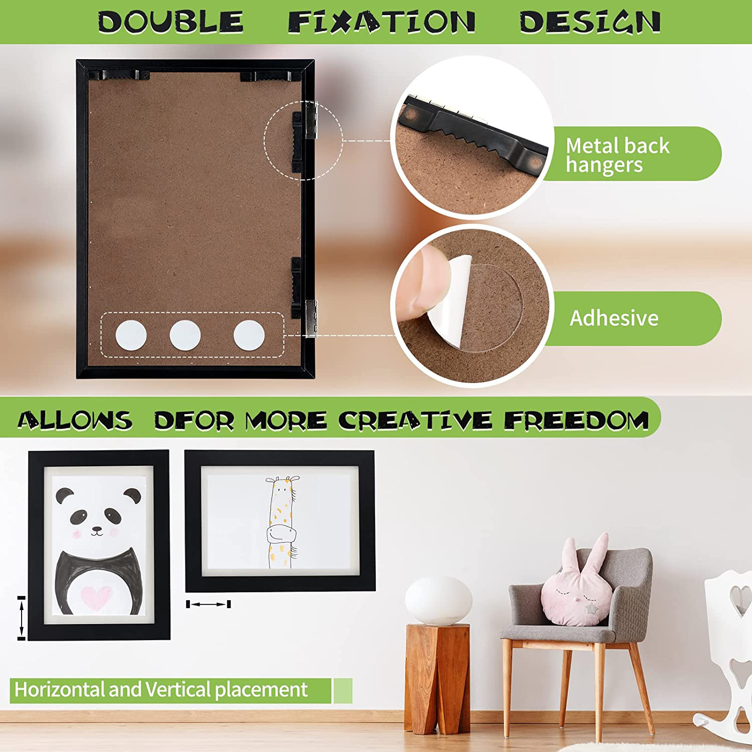 Picture of Cross-border explosions KidsArtFrame magnetic photo frame children's oil painting flip photo frame storage frame in stock wholesale