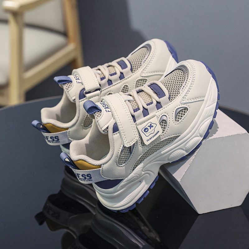 Boys' shoes 2024 new autumn big children fried street running sneaker children's soft bottom torre small white shoes breathable