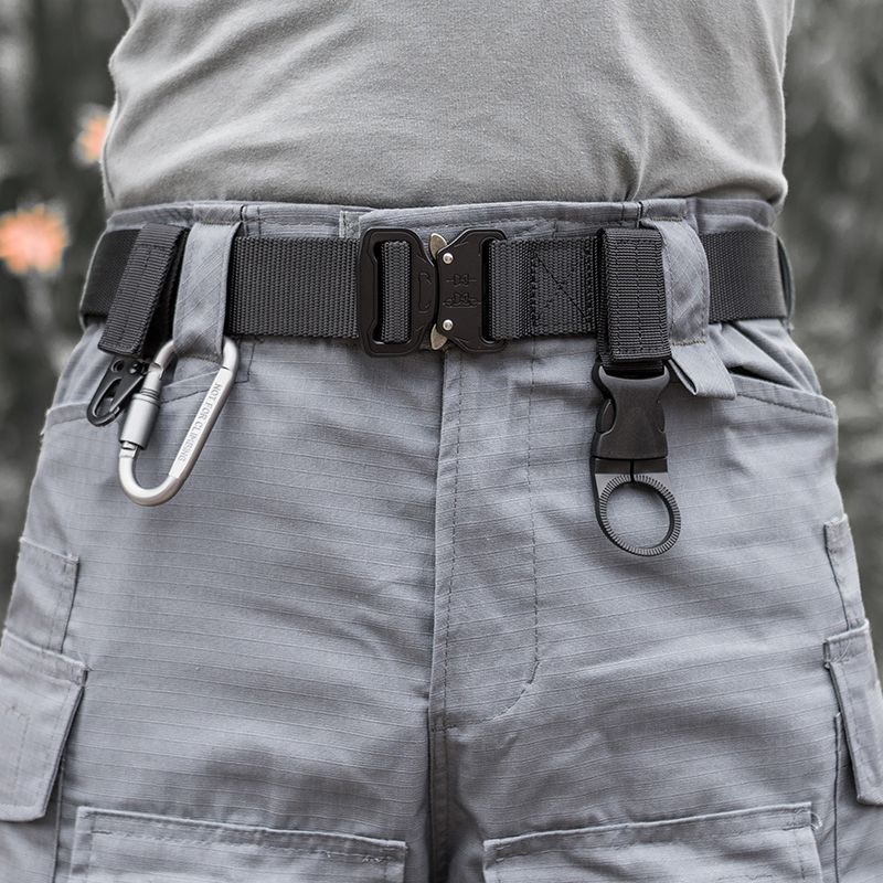 Fans Quick Buckle Quick-release Tactical Belt Multifunctional Nylon Combat Training Inner Belt Outdoor Black Hawk Canvas Belt