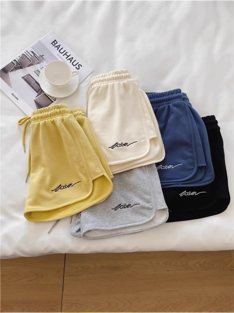 Picture of 2025 Summer Sports Shorts for Women, Loose Outer Wear, Running Home Pajamas, High-Waisted Casual Wide-Leg Pants, Yoga Hot Pants