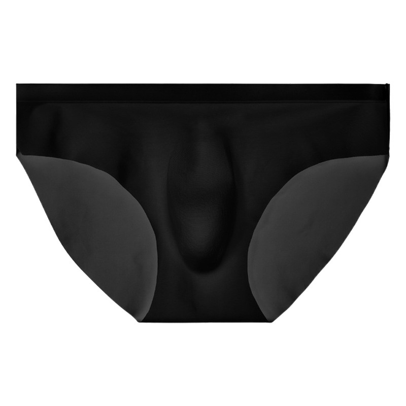 Men's Underwear, Men's Ice Silk Seamless Briefs, Summer Breathable Quick-Drying Shorts, Transparent Ultra-Thin Sexy Men's Underwear
