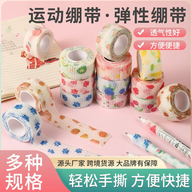 Picture of Cross-Border Bandage Anti-Wear and Anti-Cocoon Self-Adhesive Elastic Bandage Silent Bandage Finger Cot Student Writing Finger Protection Finger Bandage