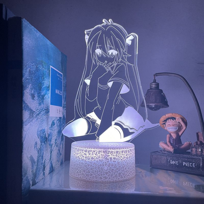 Hattae future surrounding 3D nightlight bedroom ornaments LED night decoration atmosphere desk lamp boys birthday gift
