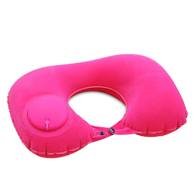 Picture of Inflatable Pillow, Portable for Travel, Press-Inflatable U-Shaped Pillow, Portable and Easy to Store, a Must-Have Item for Airplane and High-Speed Rail Travel