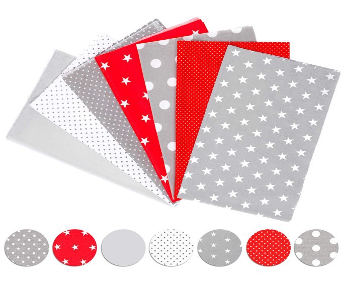 Picture of European Nordic handmade DIY patchwork twill fabric baby cotton printed cotton fabric group 25cm80cm