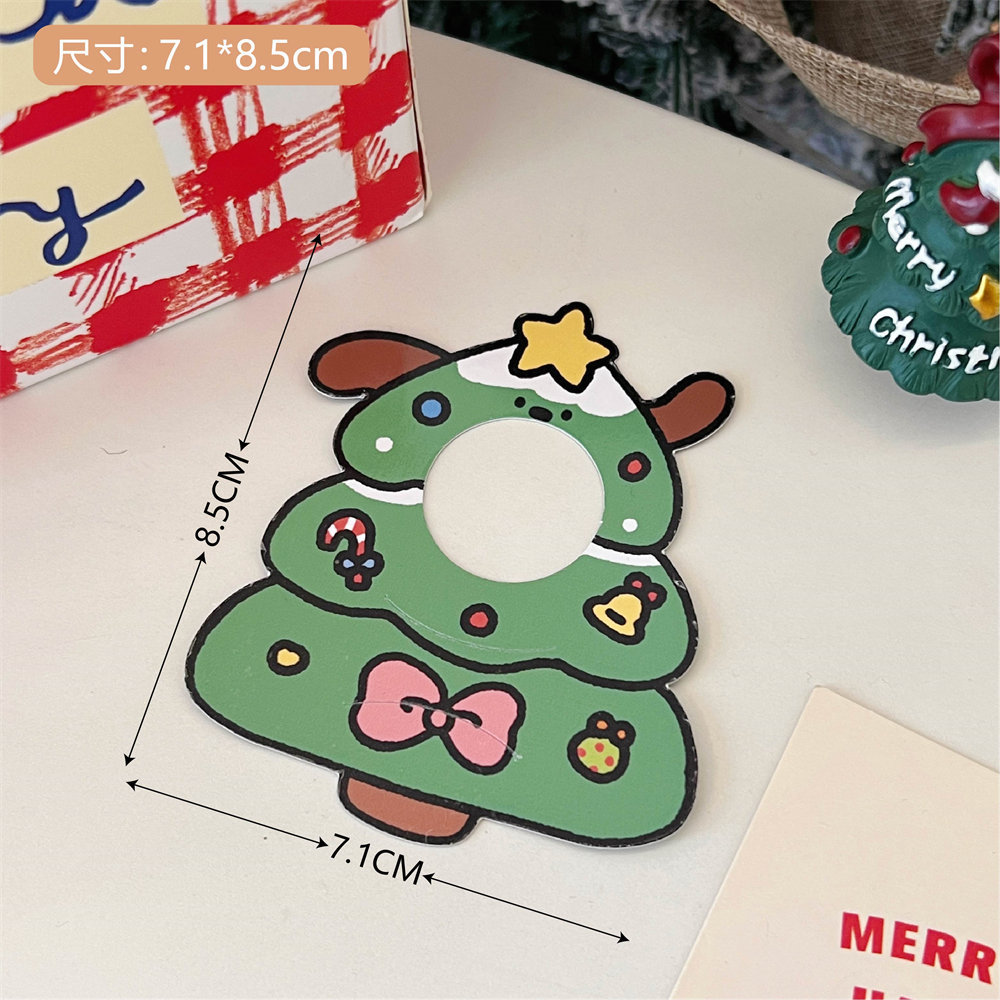 Picture of Tengyi original Christmas lollipop cardboard card blessing greeting card children's candy gift packaging decoration card