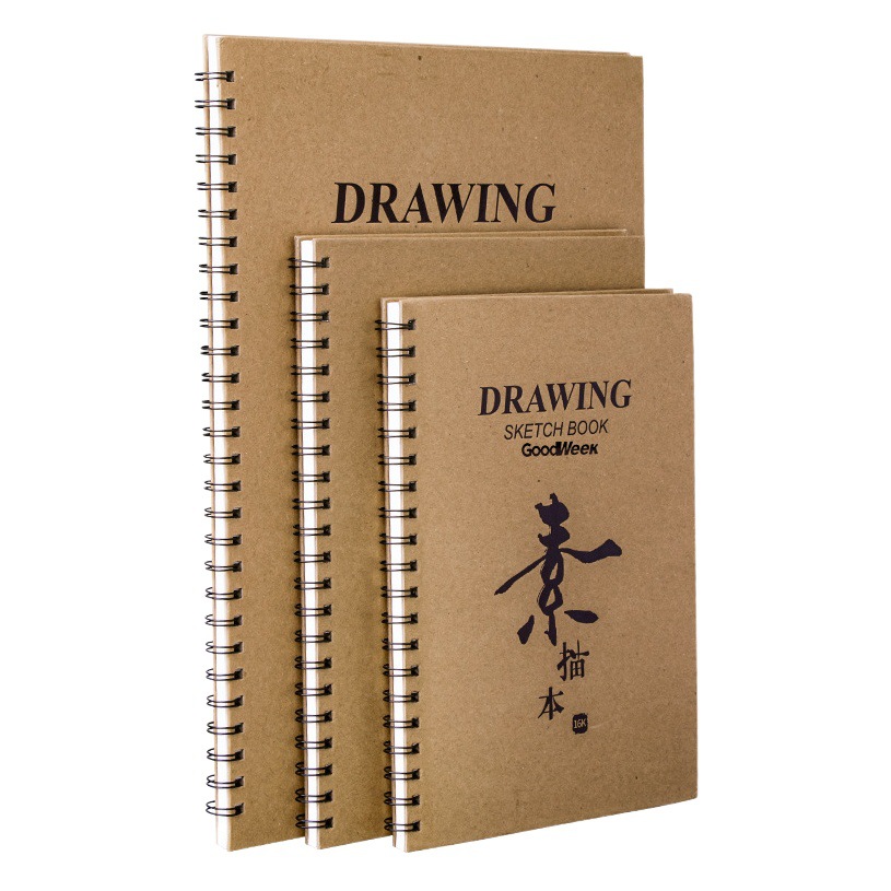 Picture of Factory Direct 8K sketchbook wholesale A4 student portable painting picture book 16K Kraft paper Sketchbook