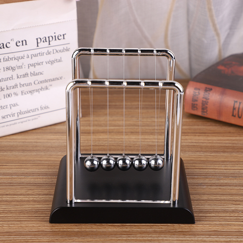 Picture of Newton Bumping Ball Bumping Ball Physical Ornaments Non-permanent Chaotic Pendulum Leisure Decompression Gift Student Learning Supplies