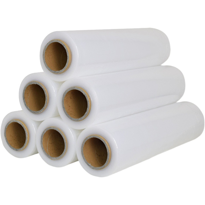 Pe Stretch Film 50cm Packaging Film Stretch Film Packing Plastic Film Industrial Cling Film Wrapping Film Self-Adhesive Film Protection