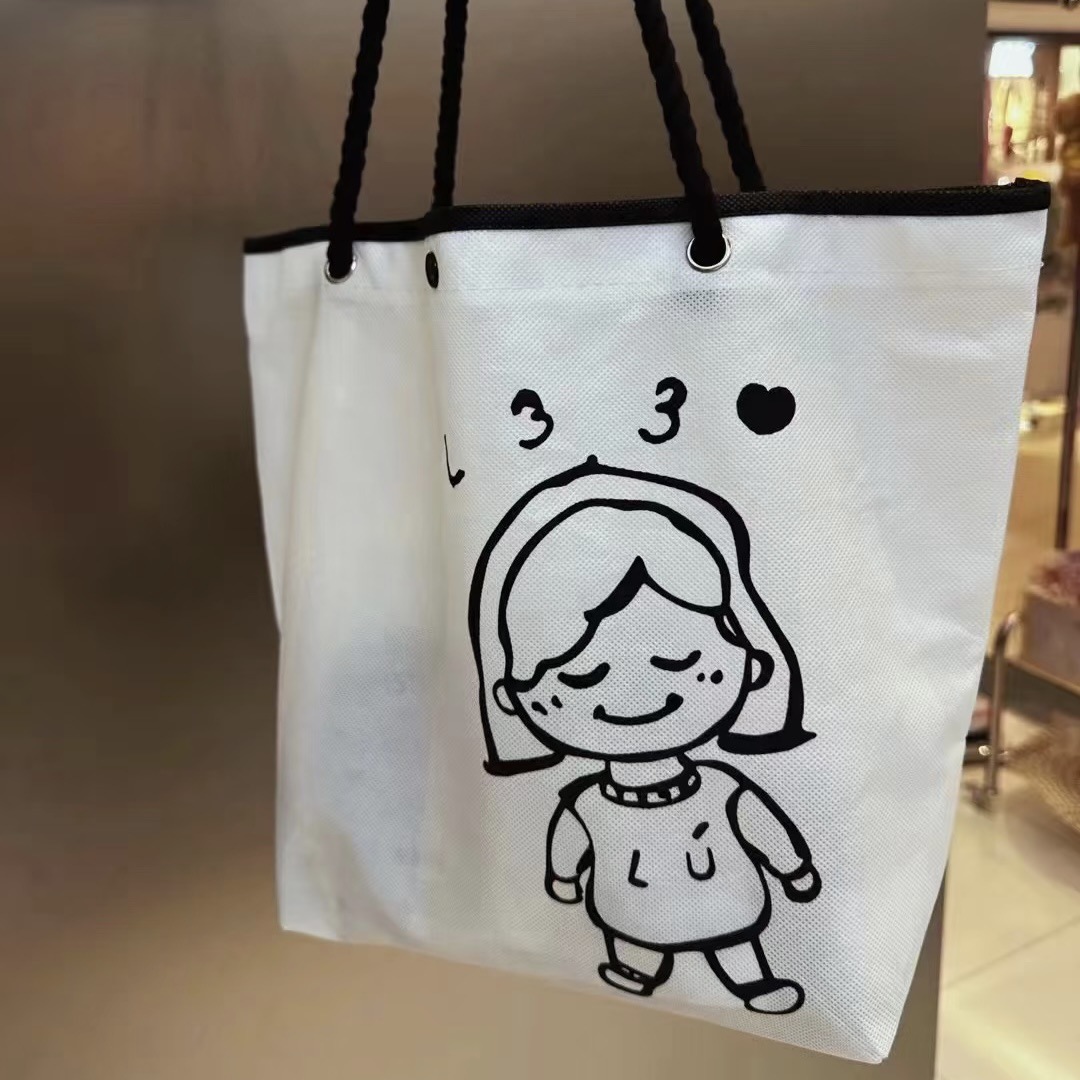 Non-woven bag custom handbag clothes women's children's clothing clothing clothing store environmental protection shopping packaging bag high sense