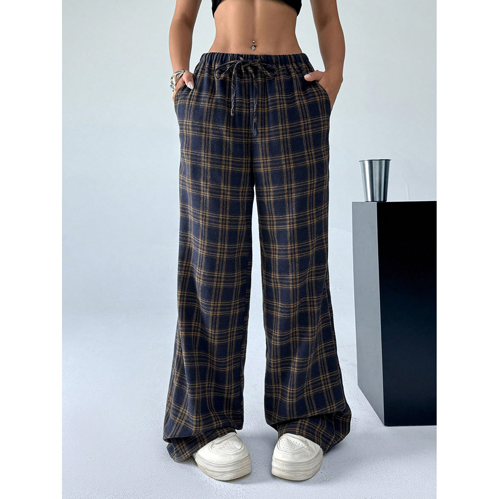 Picture of 2024 Spring and Autumn Spice Girls Women's New High Waist Wide Leg Pants Loose Slim Spice Girls Casual Pants Amazon
