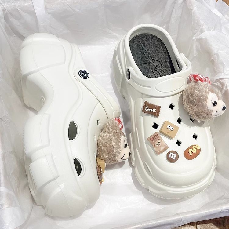 Picture of Baotou EVA hole shoes in 2025 new fashion and versatility student comfortable and casual two-wear non-slip slippers for women's summer