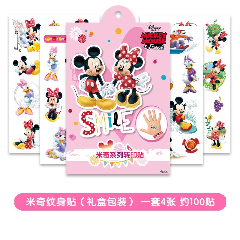 Picture of 4 Genuine Disney Frozen Tattoo Stickers 100 Stickers for Kidsren Cartoon Tattoo Stickers Dinosaur Transfer Stickers