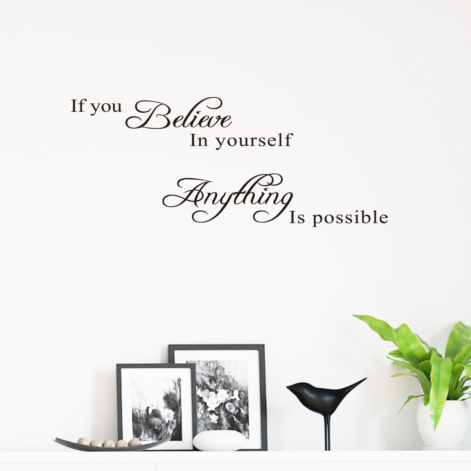 Picture of if you believe family proverbs transferable wall stickers bedroom study cross-border home decoration stickers 8037
