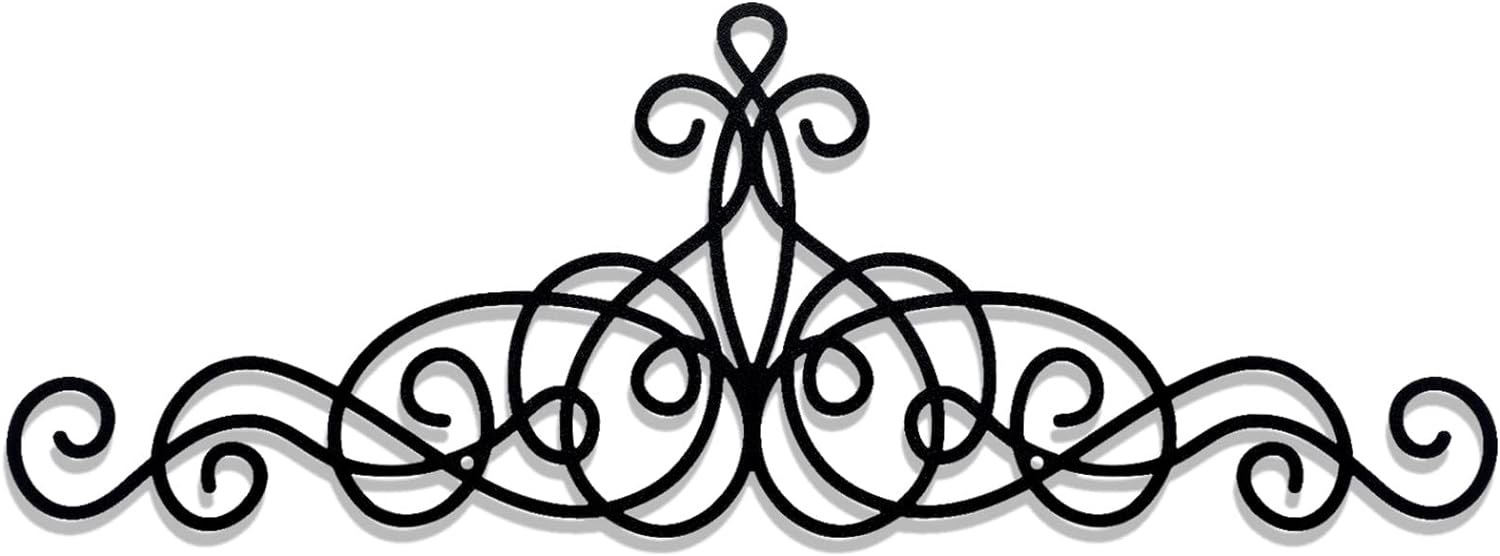 Picture of Wall decoration wrought iron silhouette black crafts lace pattern wall decoration independent station Amazon hot sale