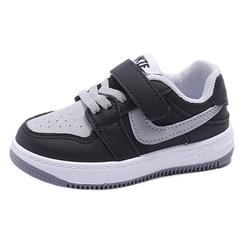 dunk black and white panda children's shoes spring and autumn children's solid bottom sports shoes board shoes boys and girls casual shoes shadow gray shoes
