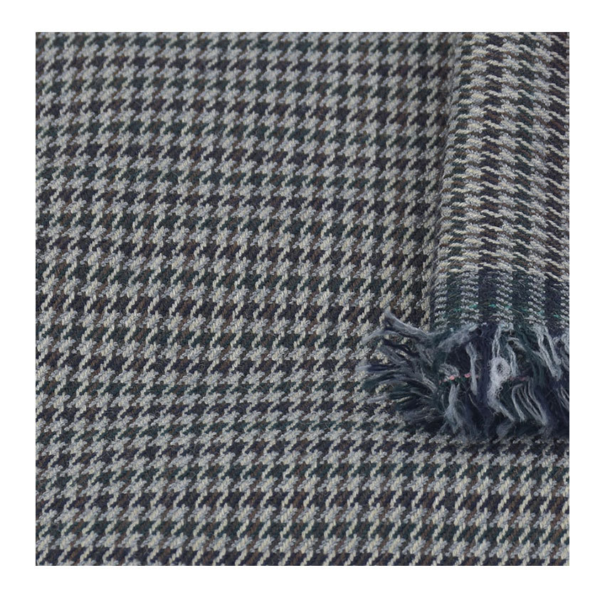 TR yarn-dyed plaid polyester-viscose four-sided elastic woven fabric ladies pants skirt suit fabric