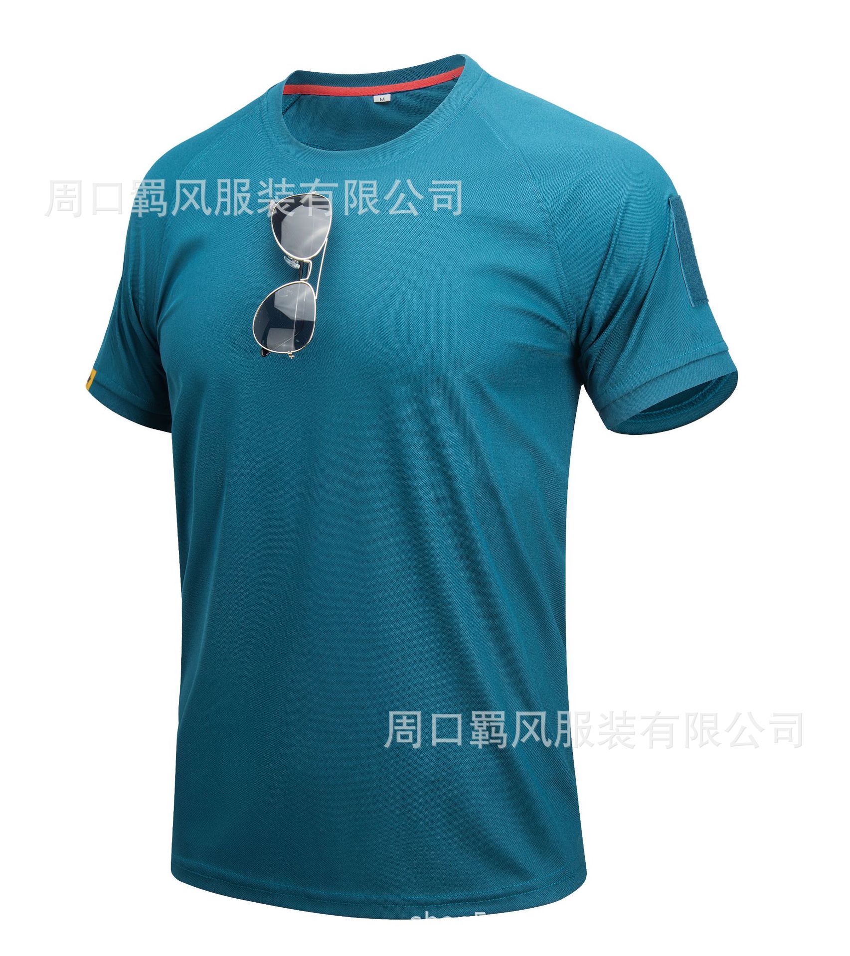 Picture of Jifeng Round Neck Quick-Drying Short-Sleeved Men's Summer Tactical Outdoor Quick-Drying Clothing with Flap Pocket Pantss Quick-Drying Sportswear T-Shirt