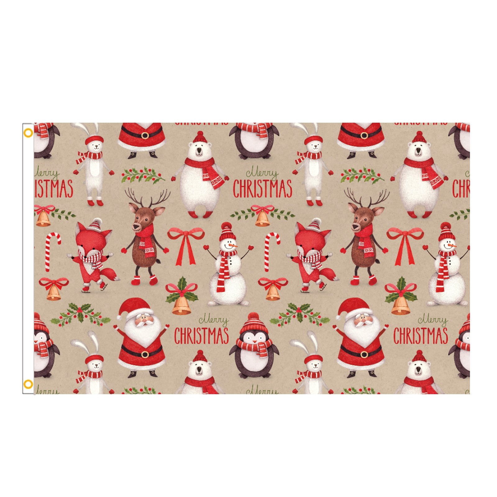 Picture of Amazon foreign trade cross-border flag Christmas indoor and outdoor polyester flag 90*150cm can be set to map