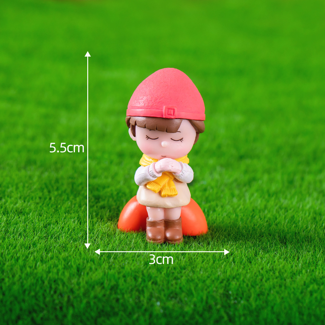 Picture of Micro landscape creative wish couple boys and girls doll hand-made blind boxed jewelry accessories car desktop small ornaments