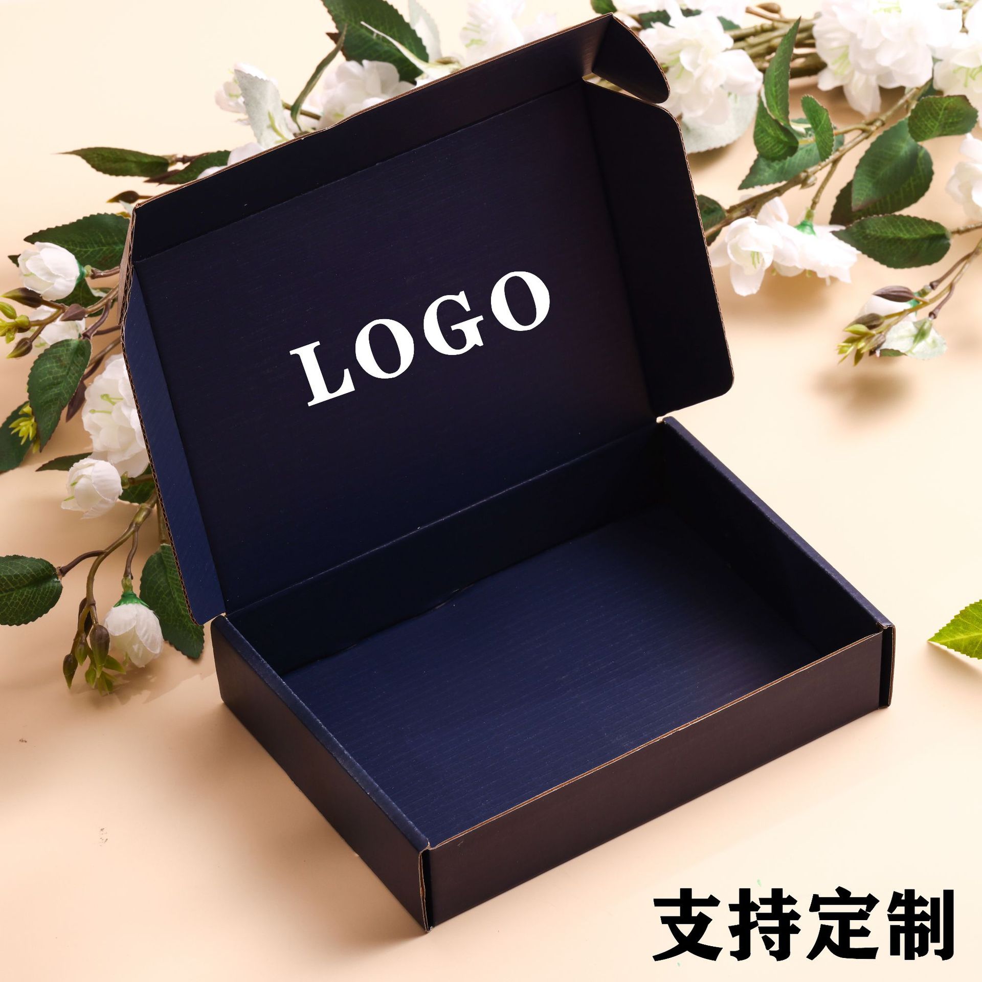 Black blue flying machine box express packaging special hard carton color packaging box custom square corrugated carton wholesale