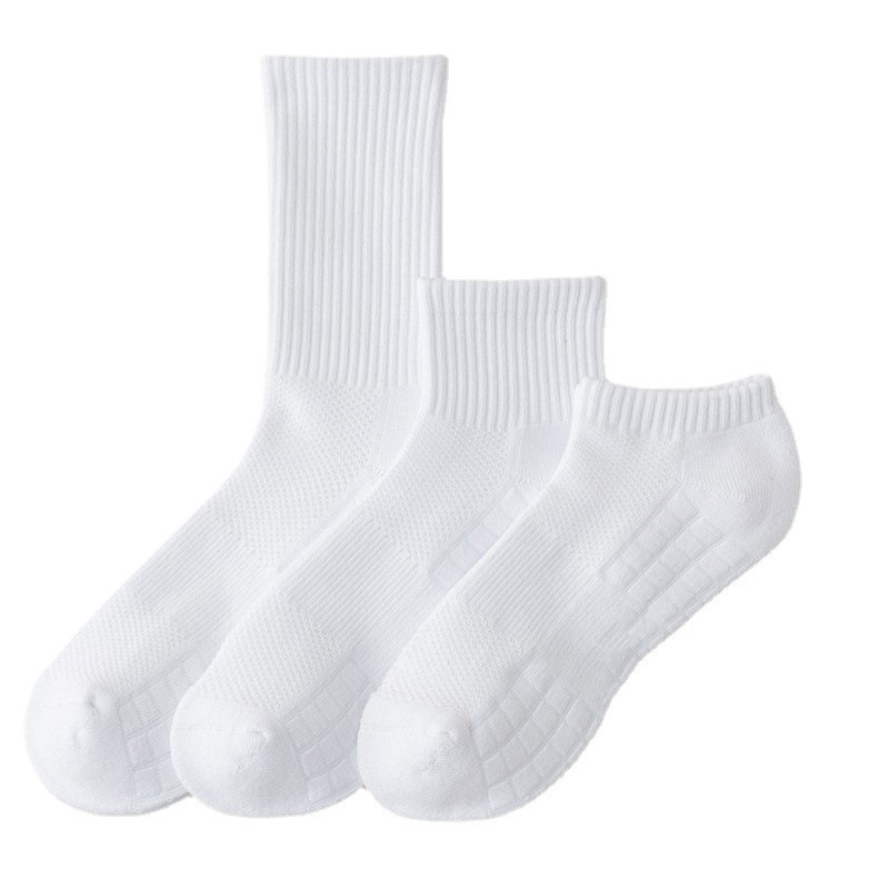 Picture of Zhuji socks men's socks terry socks towel bottom sports socks cotton white stockings basketball socks