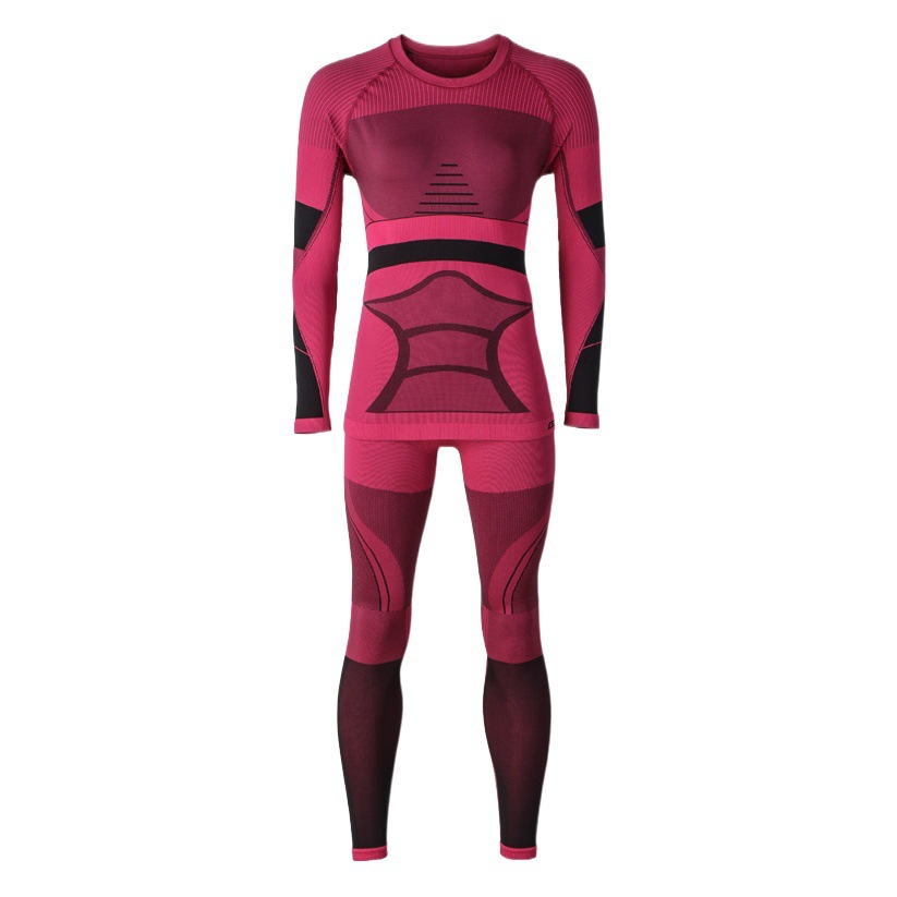 Gsousnow Couple Style Functional Ski Intimates Outdoor Quick-Drying Elastic Slim Fit Cold-Proof Warm Intimates Set