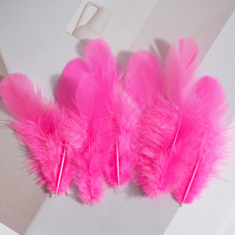 Picture of Colorful Small Feather Turkey Feather DIY Crafts Jewelry Decoration Wave Ball Gift Box DIY Filling Material
