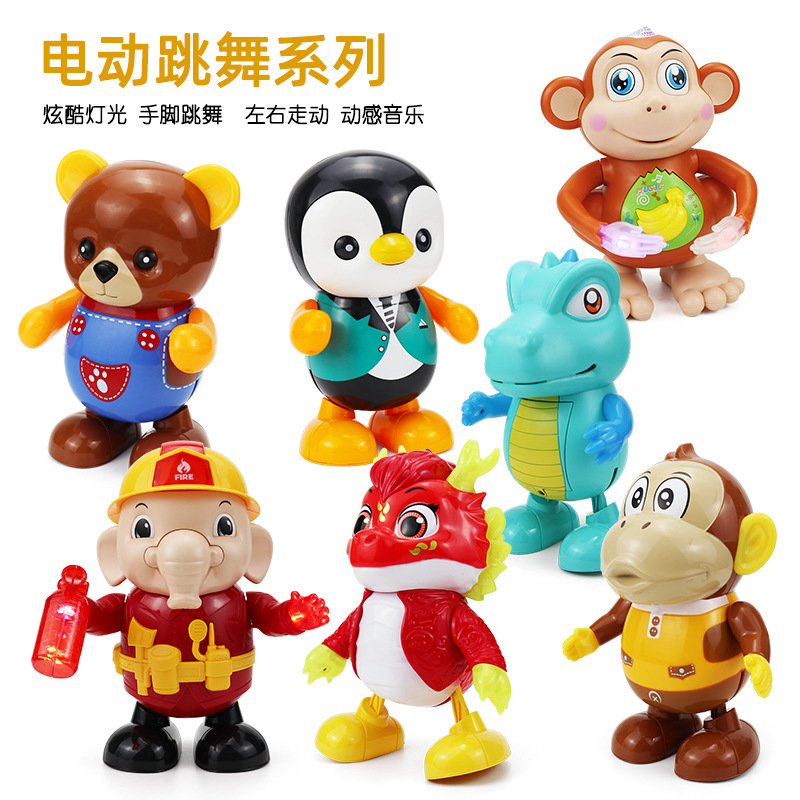 Cross-border Hot Sale Electric Music Light Dancing Doll Robot Toy Children's Electric Toy Wholesale