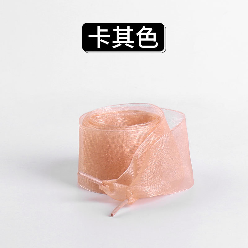 Picture of Wholesale Chiffon Shoelace Silk Shoelace German Training Shoes Casual Shoes Canvas Shoes Organza ins Flat Shoelace Rope