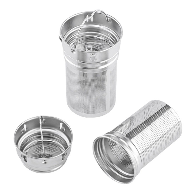 Picture of 304 stainless steel tea filter tea drain tea partition accessories glass thermos cup tea separation bin filter cup tea net