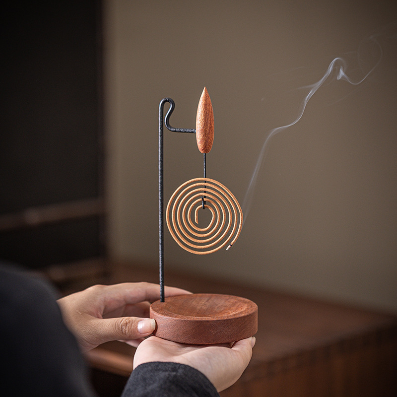 Picture of Creative Upside-Down Incense Burner Hanging Plate Incense Burner Home Indoor Sandalwood Agarwood Incense Burner Zen Tea Ceremony Incense Ornaments