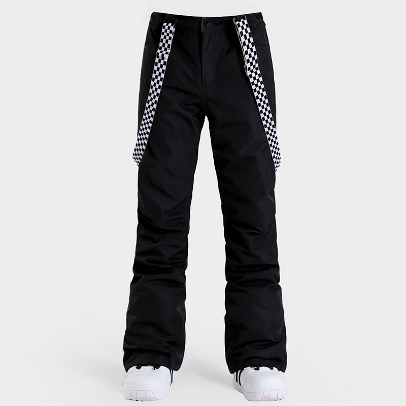 Picture of Ski Pants Women's Windproof Waterproof Warm Strap Pants Outdoor Thickened Double-board Snowboard Clothing Equipment Cotton Pants Snow Pants