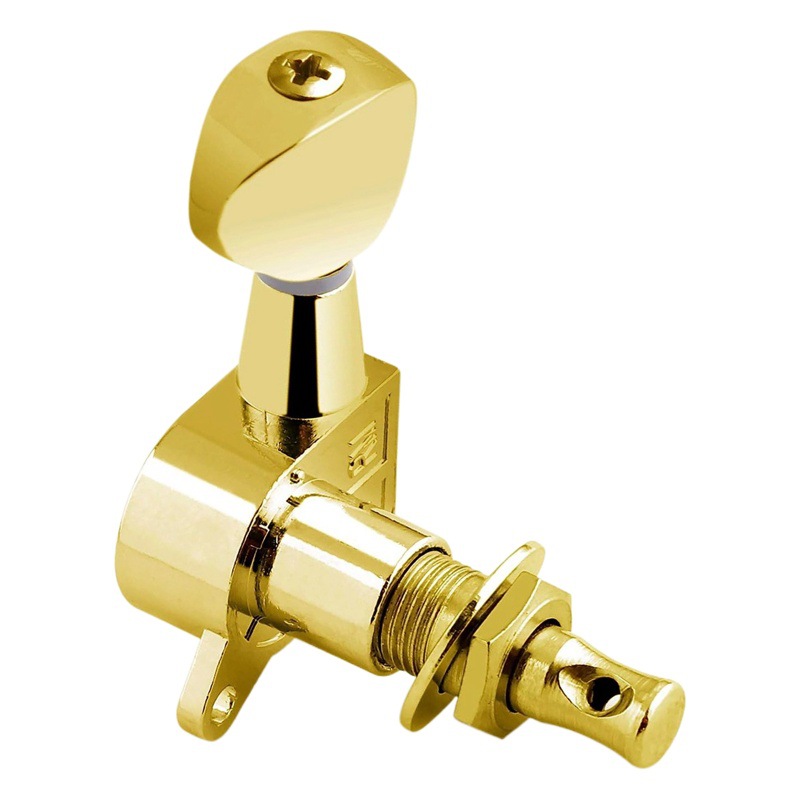 6 oval head fully enclosed electric guitar string buttons ballad guitar string axis string retractor tuning keys
