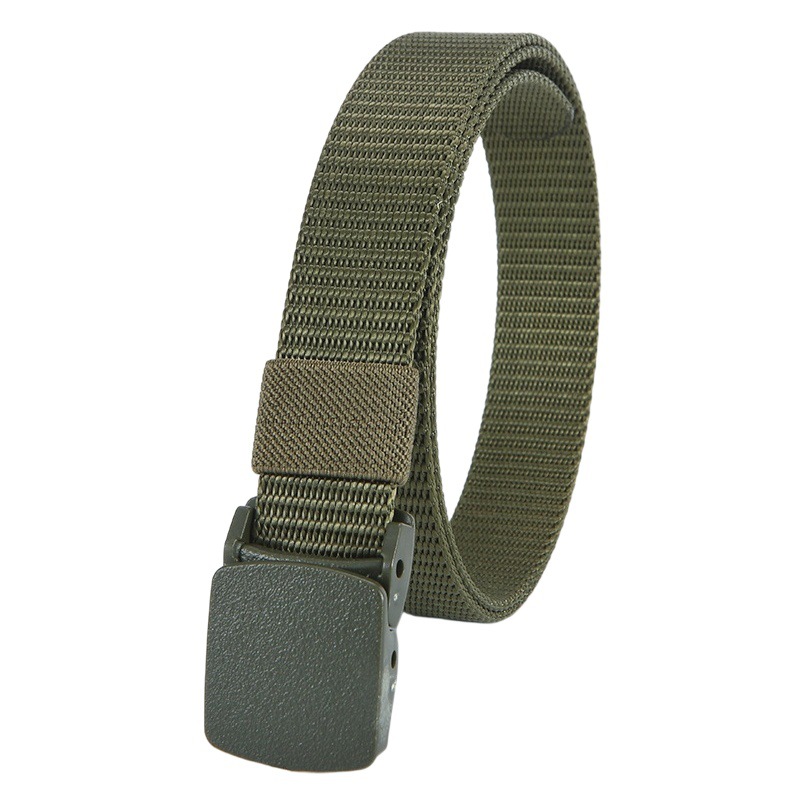 Outdoor sports nylon tactical belt 2.5CM children's military training pants belt plastic buckle environmental protection woven canvas belt