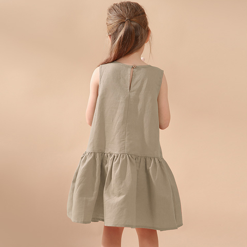 Picture of Sling dress Children's Women's AliExpress Spring and Autumn New Class A Summer 2025 New dress Big Children's Cotton