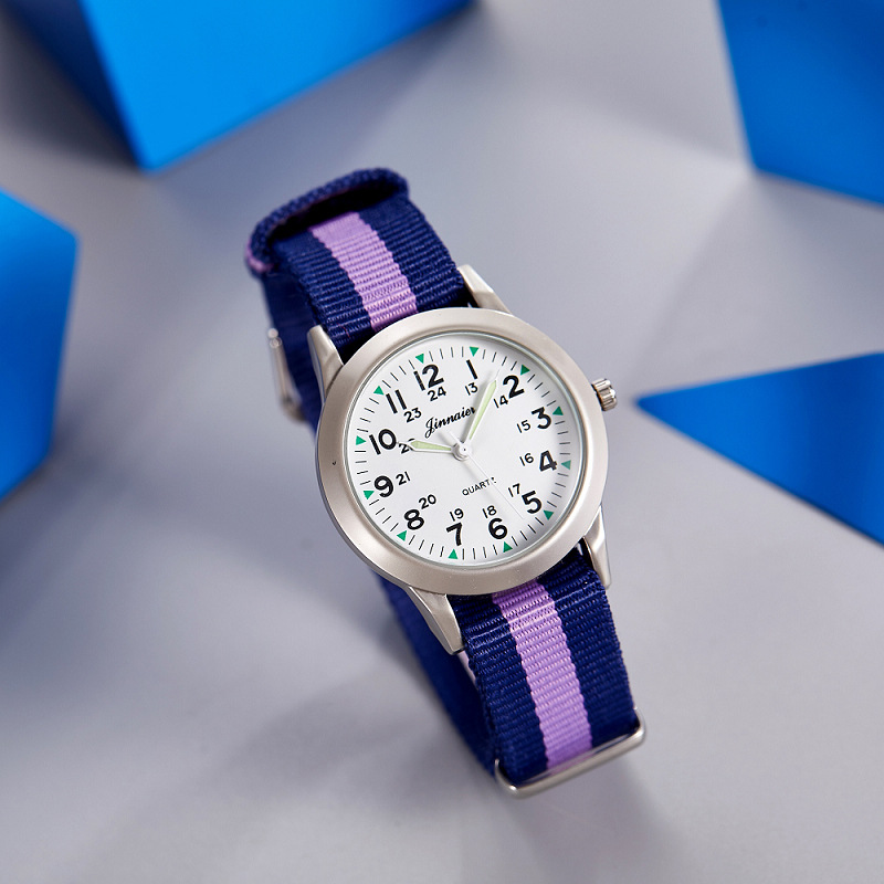 Picture of Student Casual Canvas Woven Watch with Pin Buckle Watch Pointer Manufacturer Popular Cross-Border Wholesale Watch