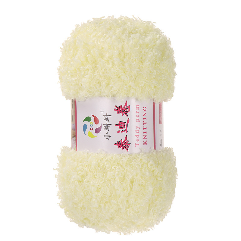 Picture of Wholesale Teddy Curly Wool Loop Thread Handmade DIY Loop Velvet Crochet Thread Hand Knitted Scarf Doll Thread