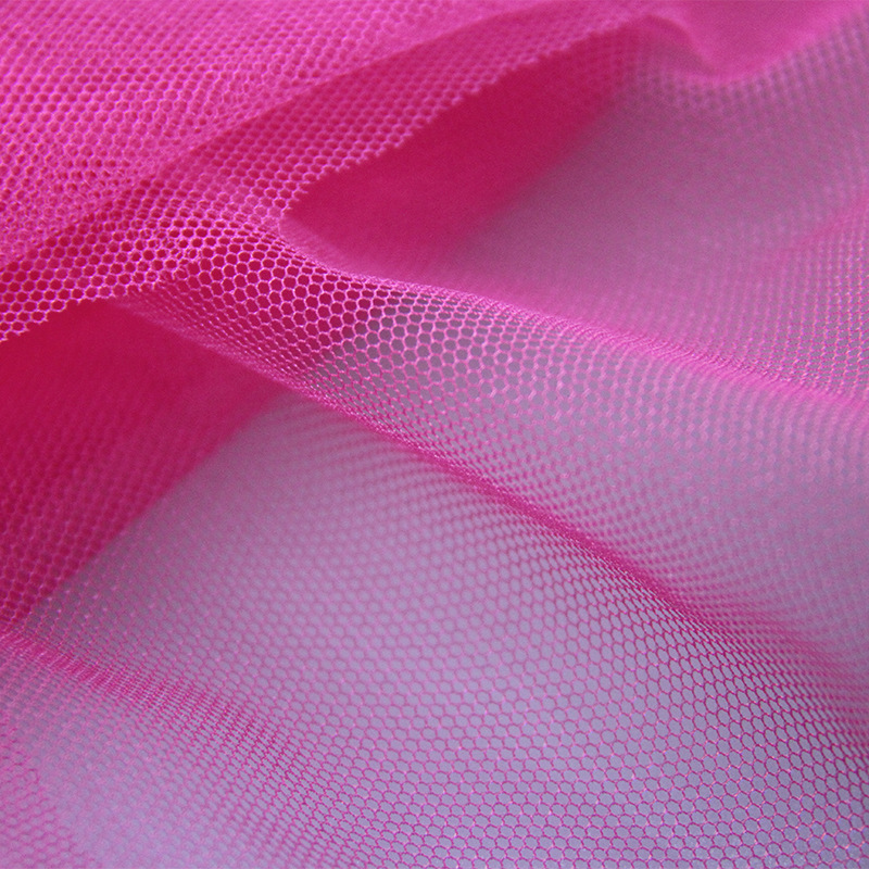 Polyester 6420 Mesh Fabric Soft Small Hexagon Mesh Fabric Warp Knitted Garment Mesh