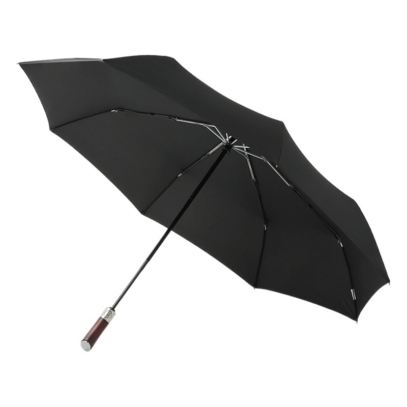 PARACHASE Wooden Handle Automatic Umbrella 1.2 m Increase Folding Umbrella South Korea Forest Business Umbrella