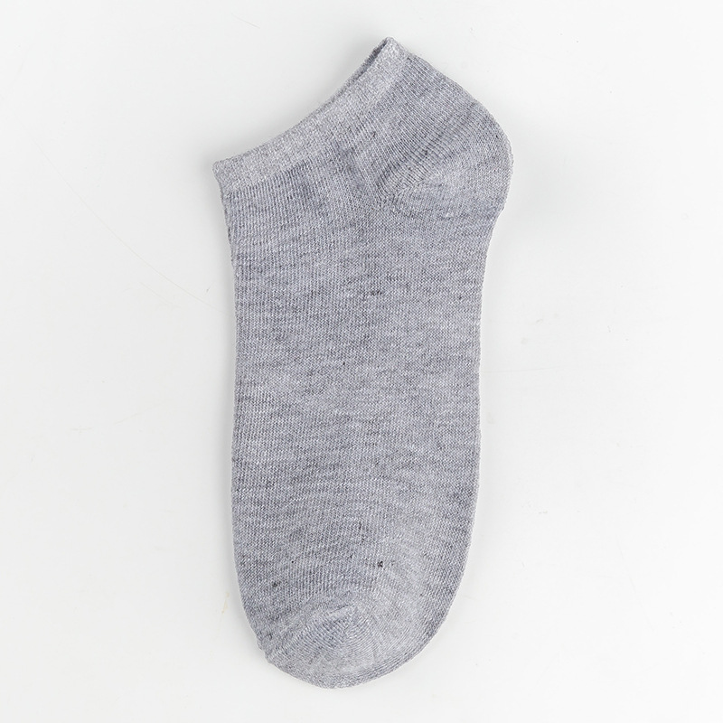 Picture of Socks Men's Solid Color Boat Socks Casual Easiest for Match Socks Sweat-Absorbent Short Socks Summer Thin Low-Cut Shallow Mouth Invisible Boat Socks