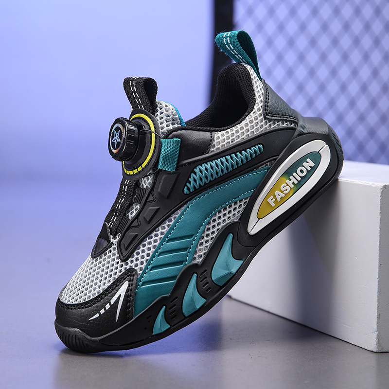2024 Children's Breathable Soft-soled sneaker Mesh Casual Children's Shoes Hollow-out Summer Running Shoes for Boys and Primary School Students