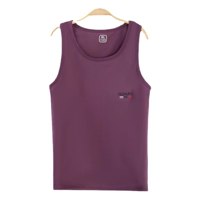 Men's Ice Silk Mesh Breathable Sports Quick-drying Loose Large Size Thin Mesh Hollow I-shaped Vest for Summer