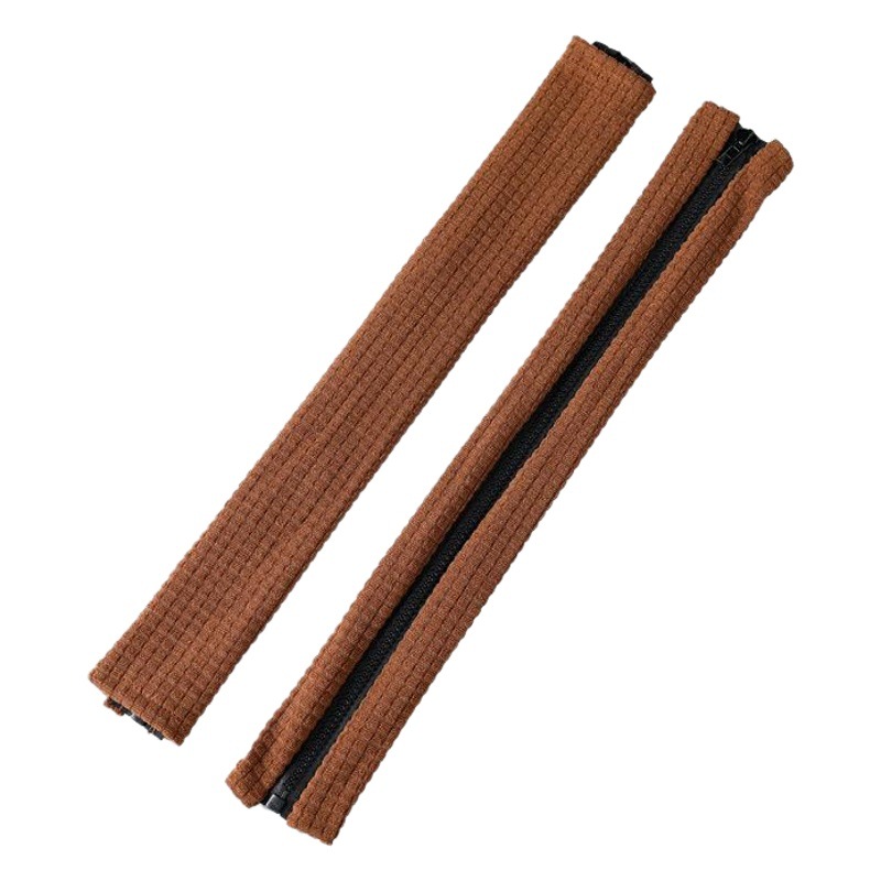 Solid Color Universal Waterproof Computer Office Chair Armrest Cover Home Elastic Stain-Resistant Swivel Chair Zipper Handle Glove Pair