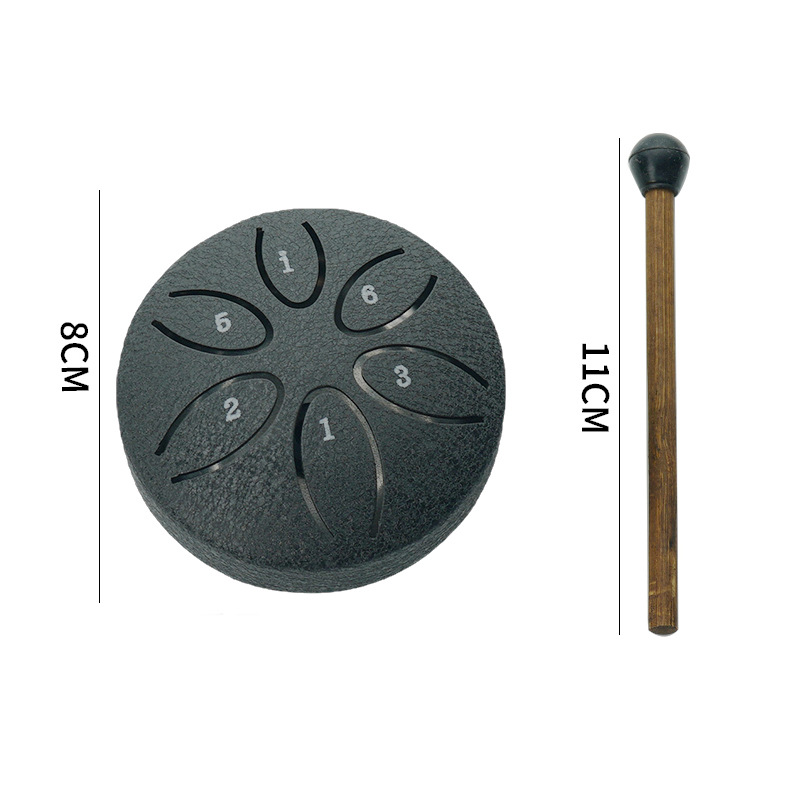 Picture of Wholesale Mini Metal Ethereal Drum 3-Inch 6-Tone Steel Tongue Drum Forget-Me-Not Drum Percussion Instrument Empty Drum Kidsren's Portable Musical Instrument