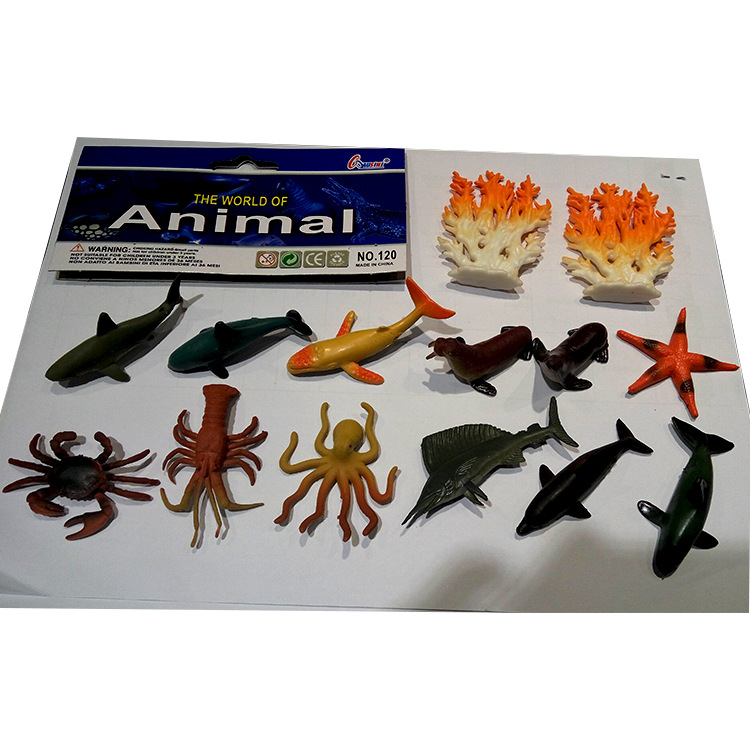 Picture of Cross-border dinosaur animal model simulation children's educational toys mini dinosaur expansion marine animal simulation toys